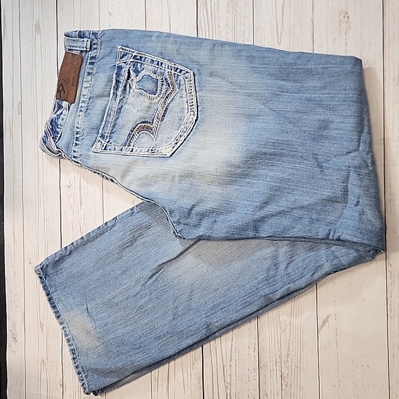 Big Star Other - Men's Big Star Pioneer Boot Cut Distressed Jeans - 32L